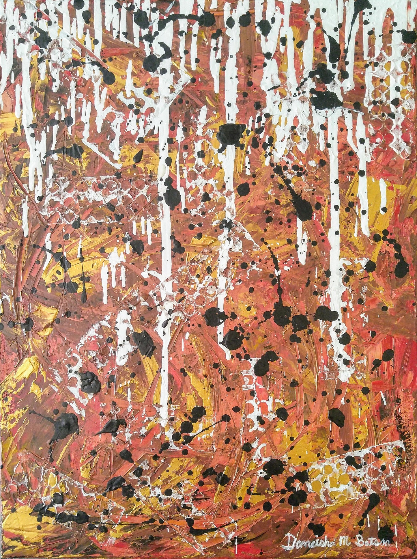 18x24 Abstract Painting Lawanda’s Back Door Daddy