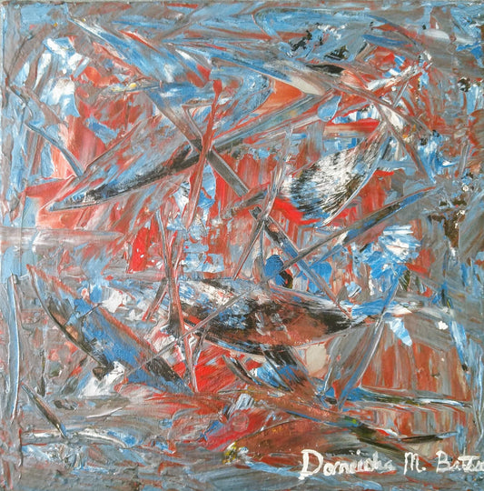 12x12 Abstract Painting Wanda’s Sane Advice